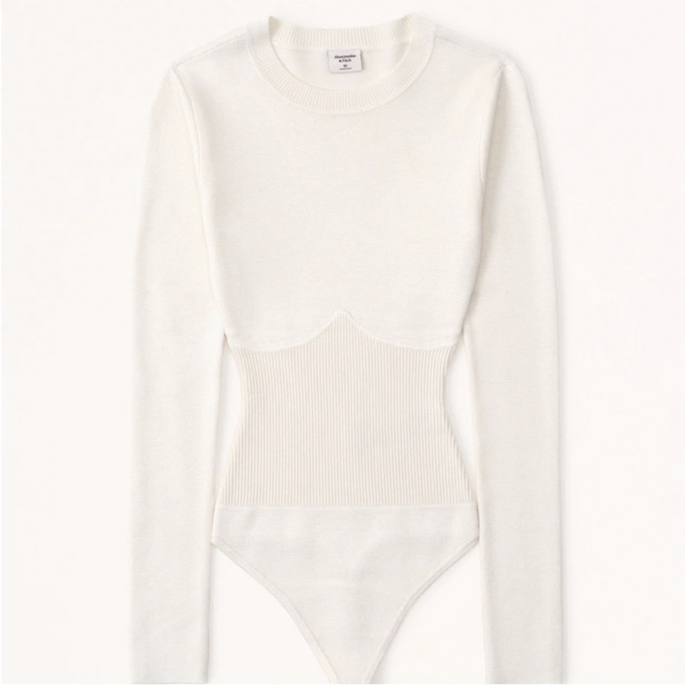 Abercrombie & Fitch Corset Sweater Bodysuit